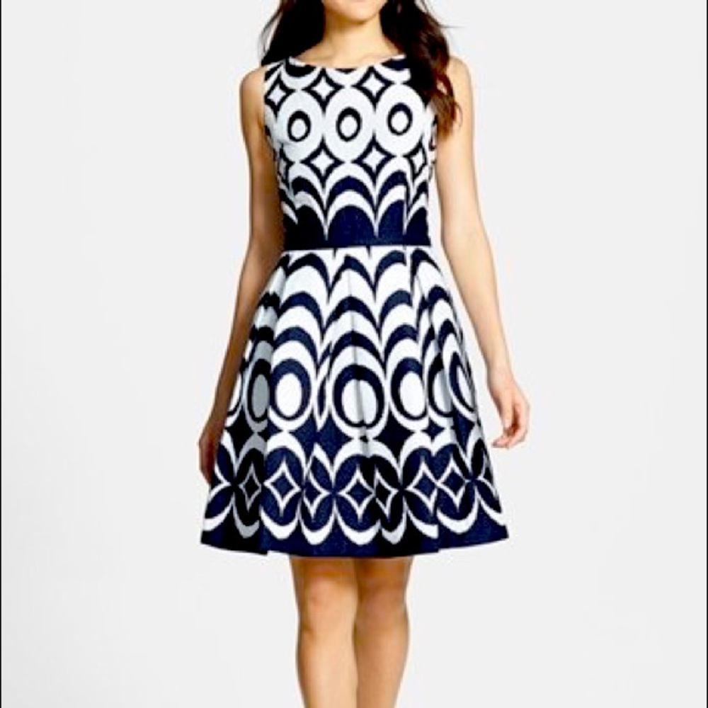 The Limited A Line Dress 10 Fit and Flare Blue